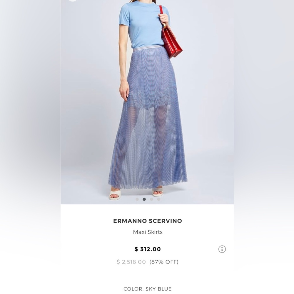 Ermanno scervino maxi pleated skirt